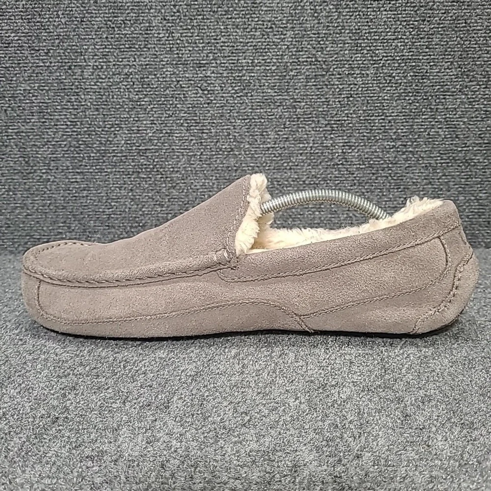 UGG Men's Ascot Shearling Slippers/Moccasins Gray Suede Size‎ 13 S/N 1101110